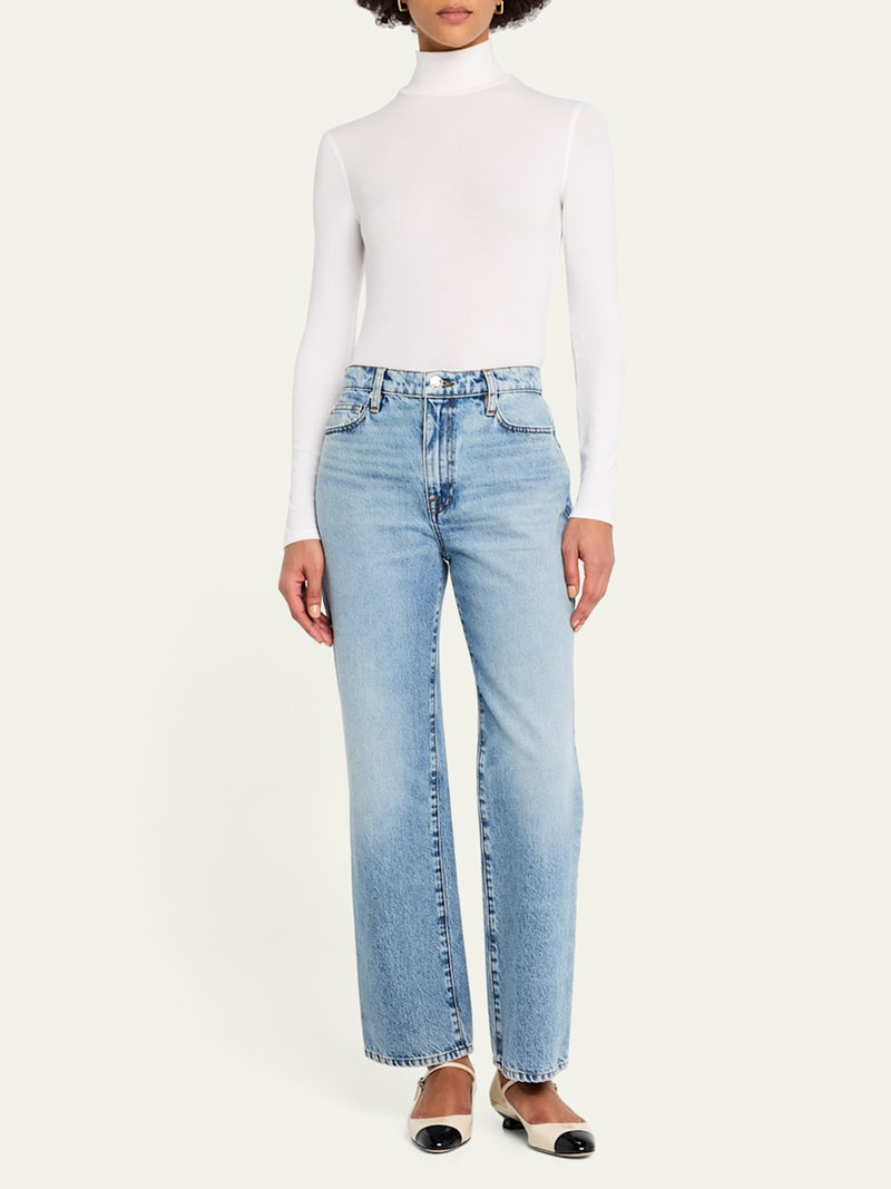 FRAME Ribbed Turtleneck Top outlook