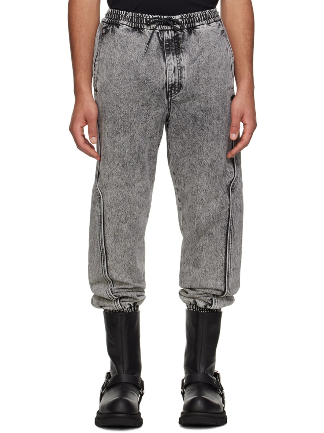 Gray Faded Jeans - 1