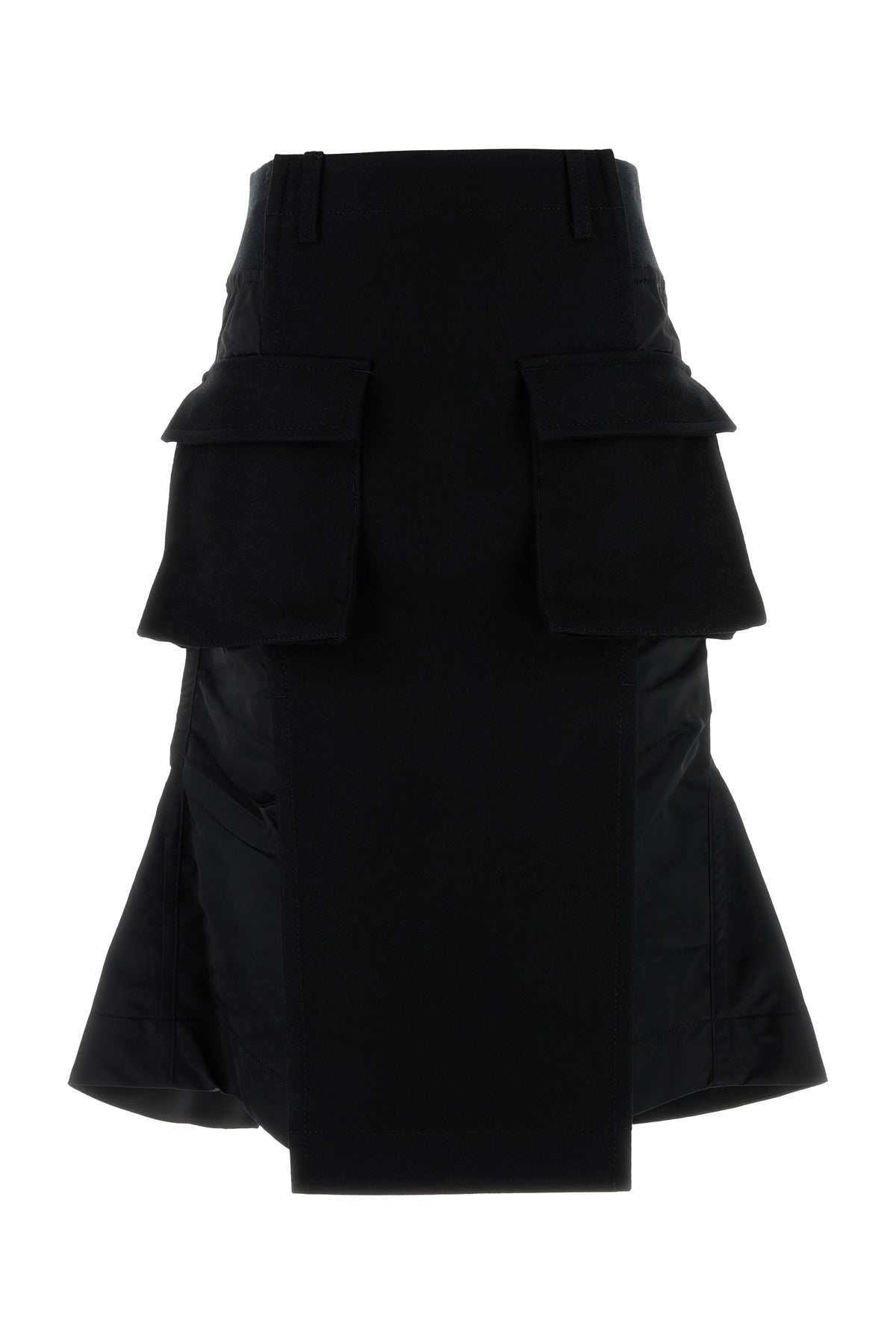 Black wool skirt - 1