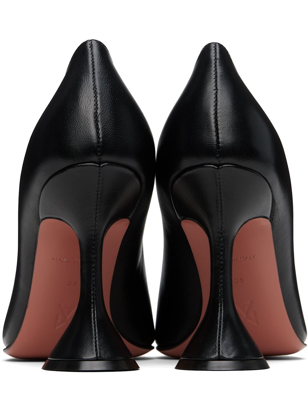 Black Ami Pump Heels - 2
