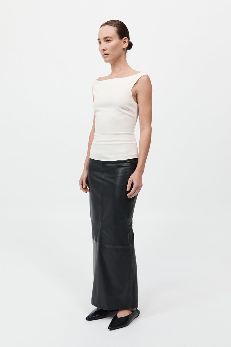 Slim Bateau Top - Off White - 5