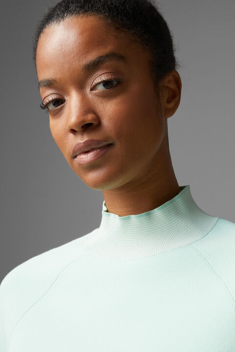Magda sweater in Mint green/Off-white - 4