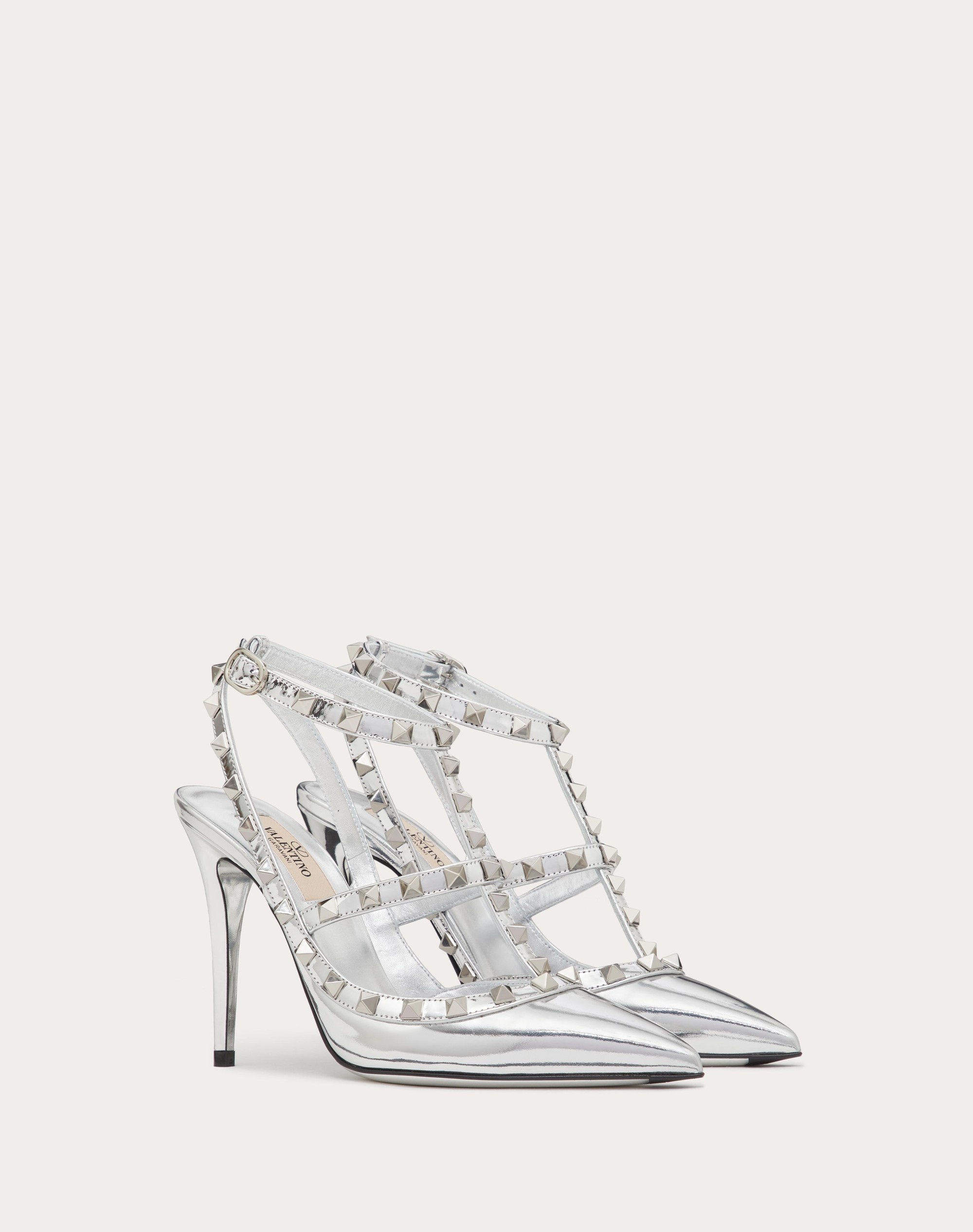 ROCKSTUD MIRROR-EFFECT PUMP WITH MATCHING STRAPS AND STUDS 100MM - 2