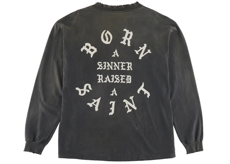 SAINT M×××××× Saint Mxxxxxx x Born X Raised Clown L/S T-Shirt Vintage Black outlook