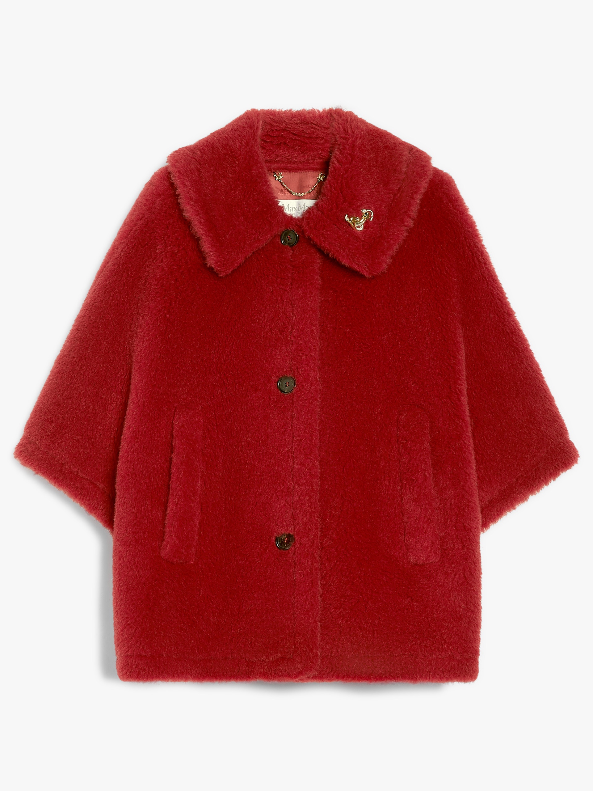 TENEBRE1CNY Teddy fabric cape - 1