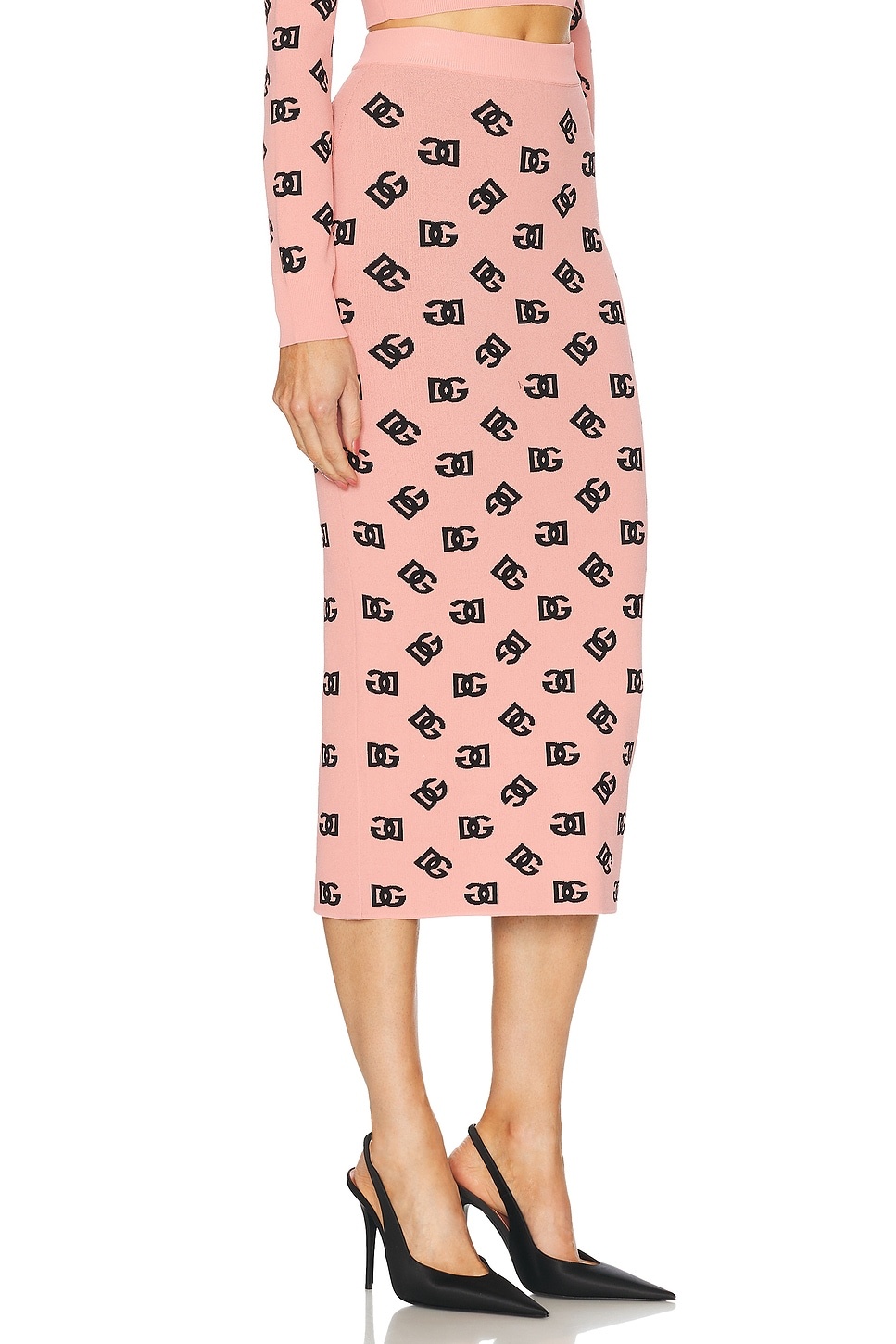 Jacquard Pencil Skirt - 2