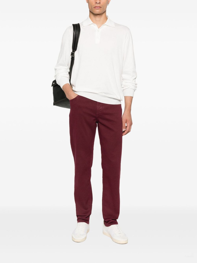 Brunello Cucinelli embroidered-logo jeans outlook