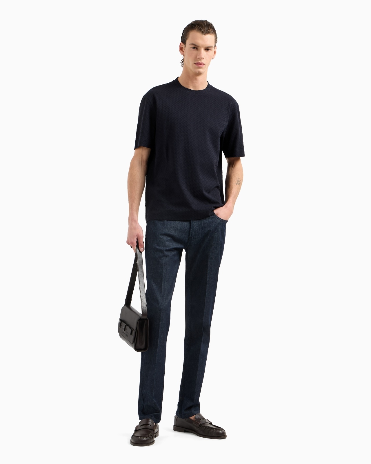 JACQUARD JERSEY T-SHIRT - 4