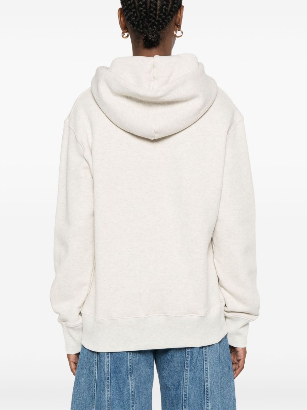 logo-embroidered hoodie - 4