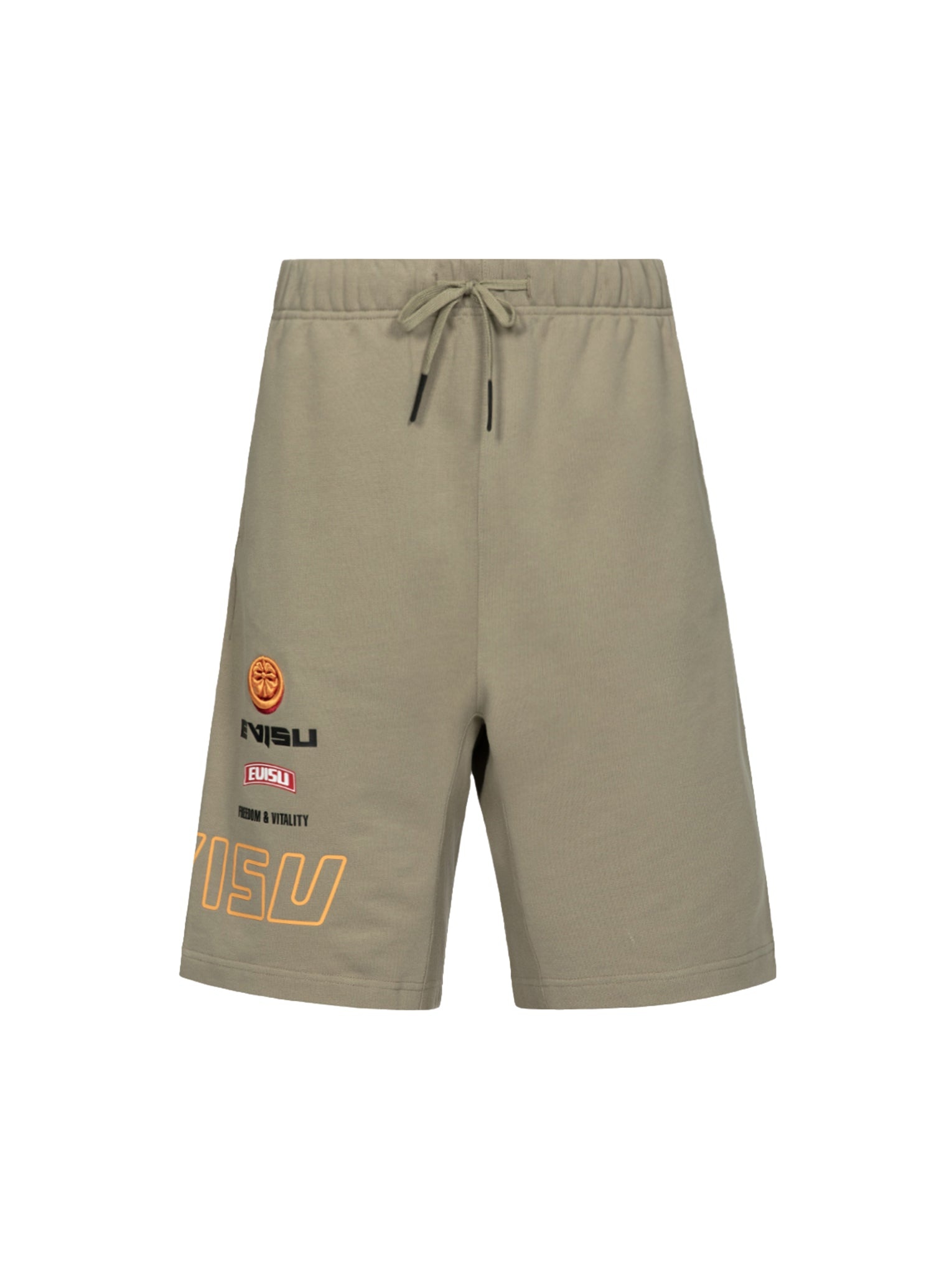 Logo Print and Kamon Embroidery Sweat Shorts - 10