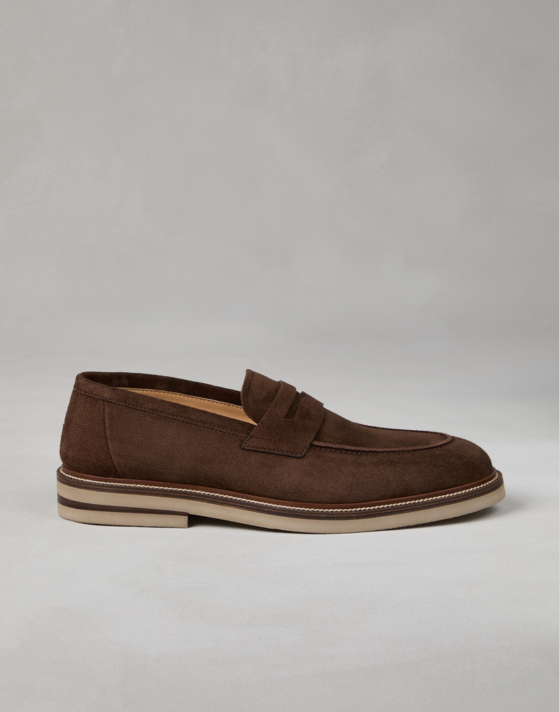 Suede penny loafers 5