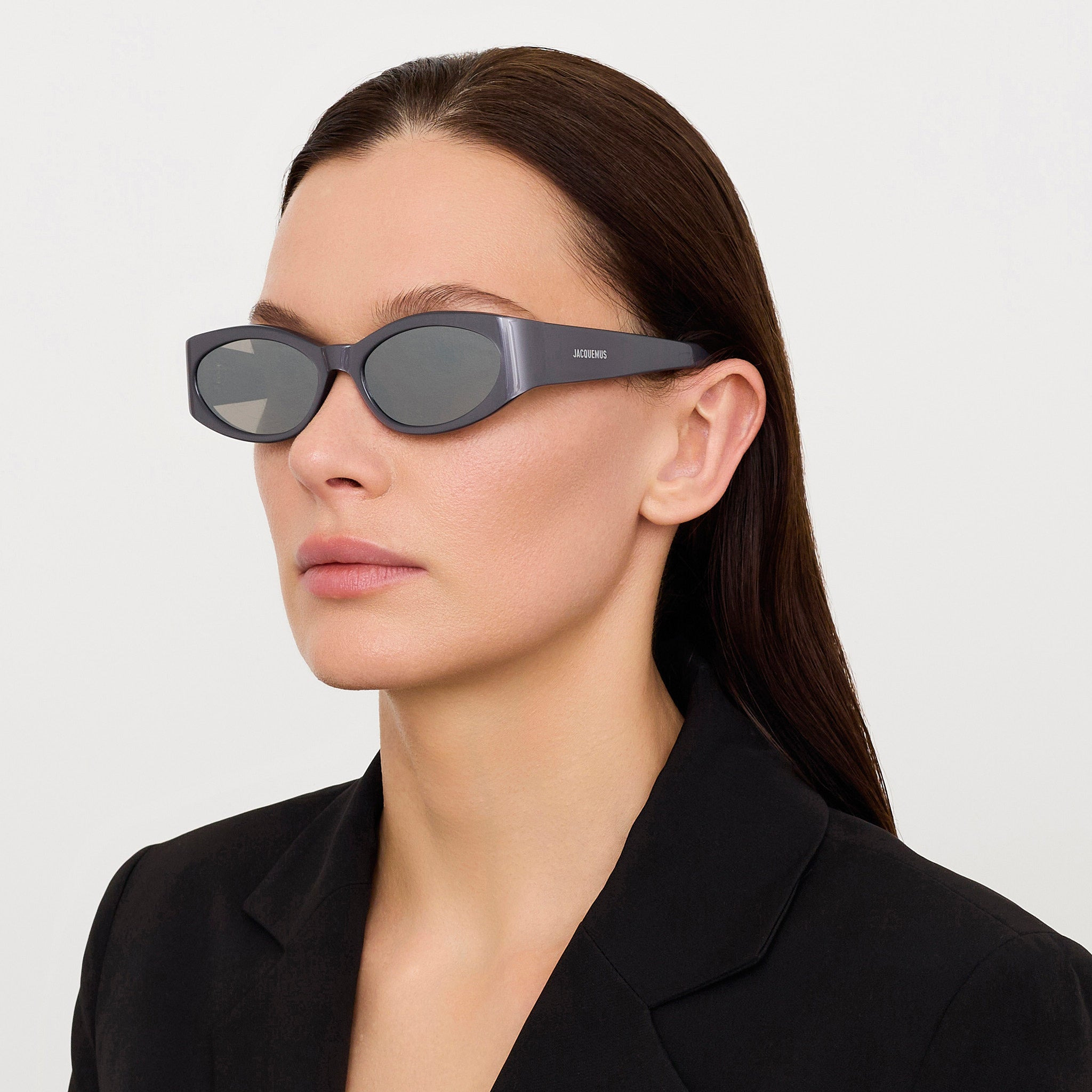 Ovalo Sunglasses in Metallic Gunmetal - 2