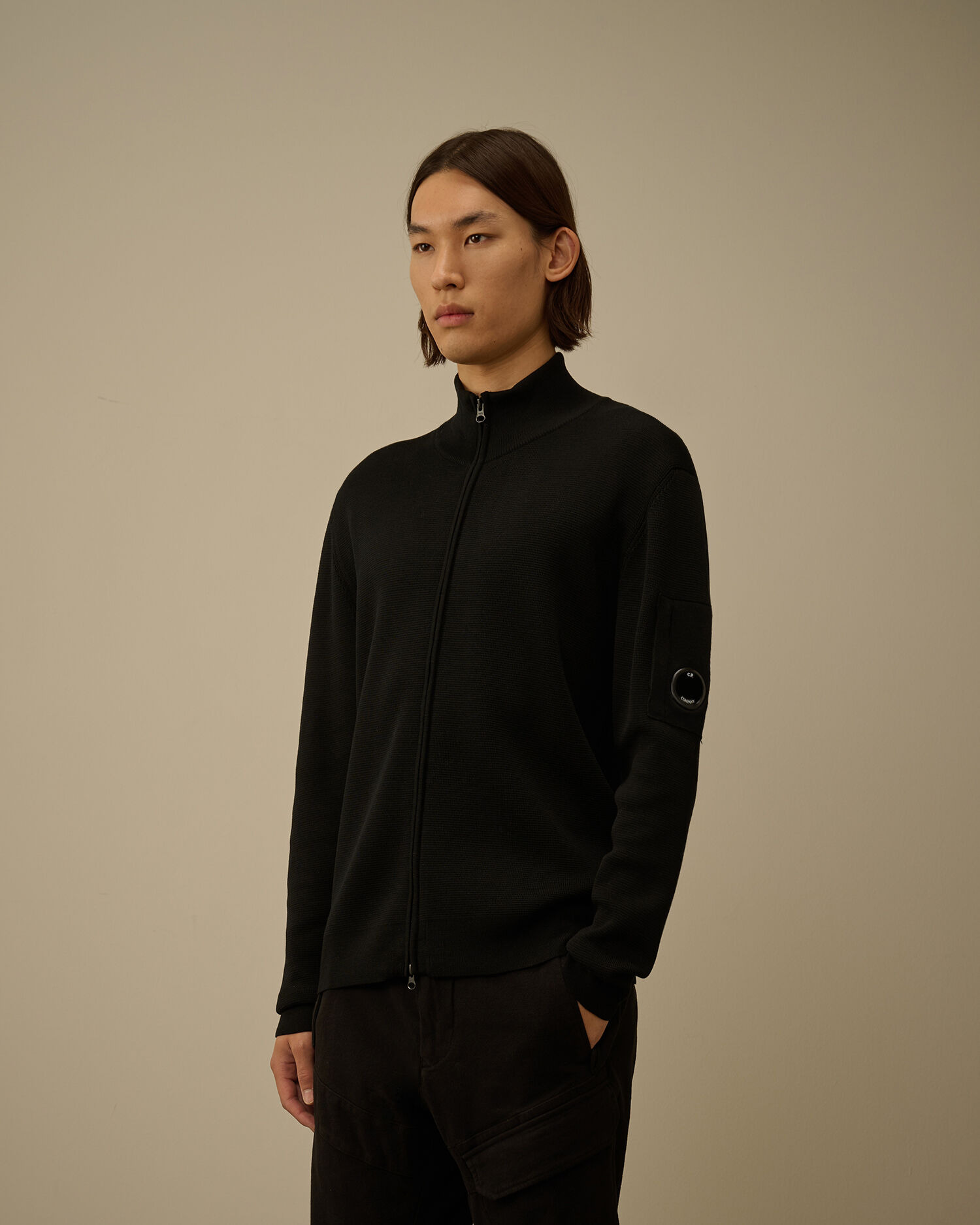 Re-Wool Full Zip Lens Cardigan - 3