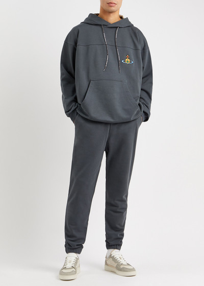 Vivienne Westwood Orb-embroidered cotton sweatpants outlook