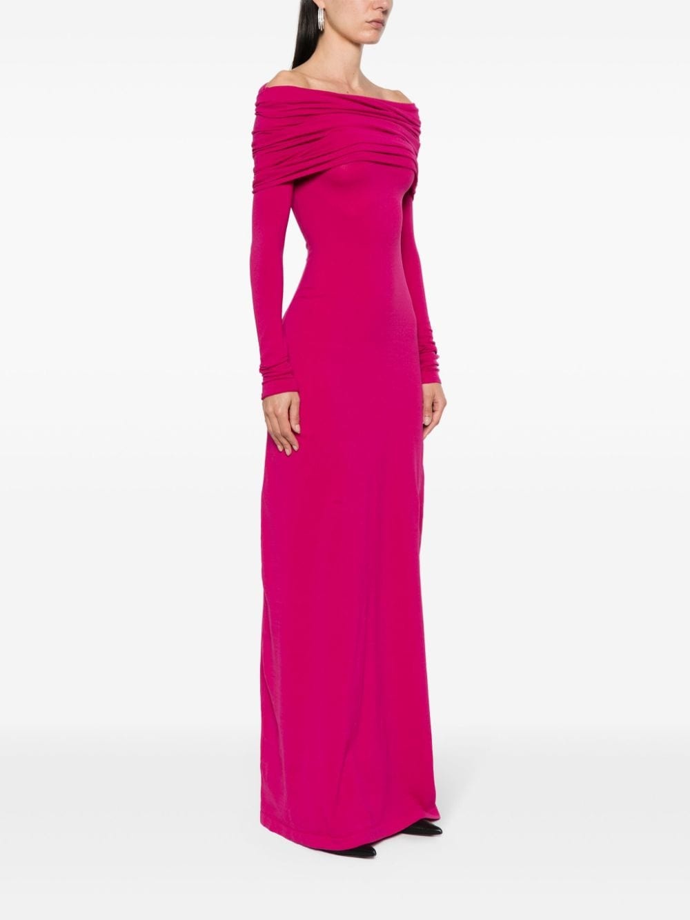 バレンシアガ Balenciaga Spiral Maxi Dress BALENCIAGA - Spiral maxi dress | Leam Roma - Luxury Shopping