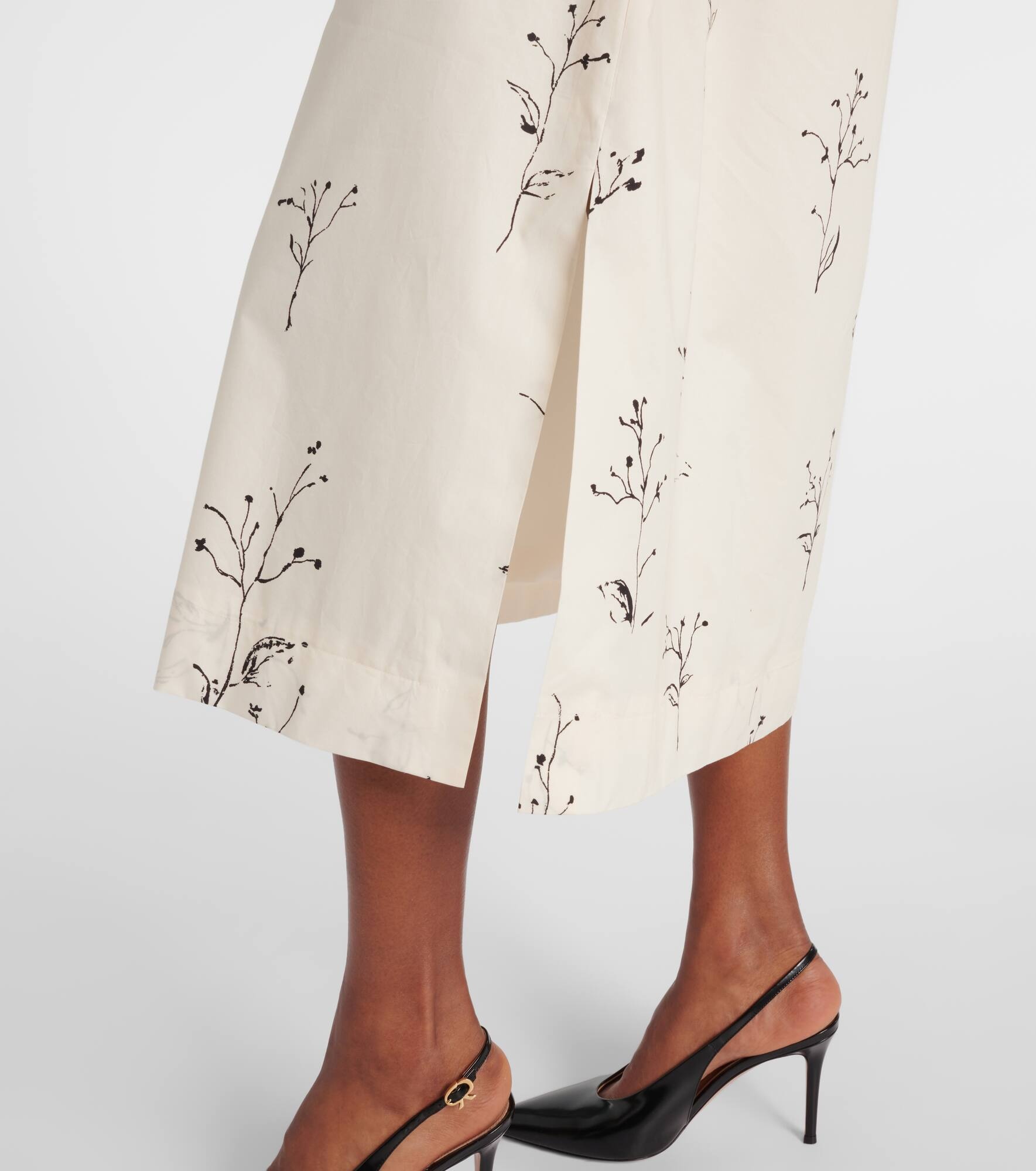 Corrie belted floral cotton midi dress - 6