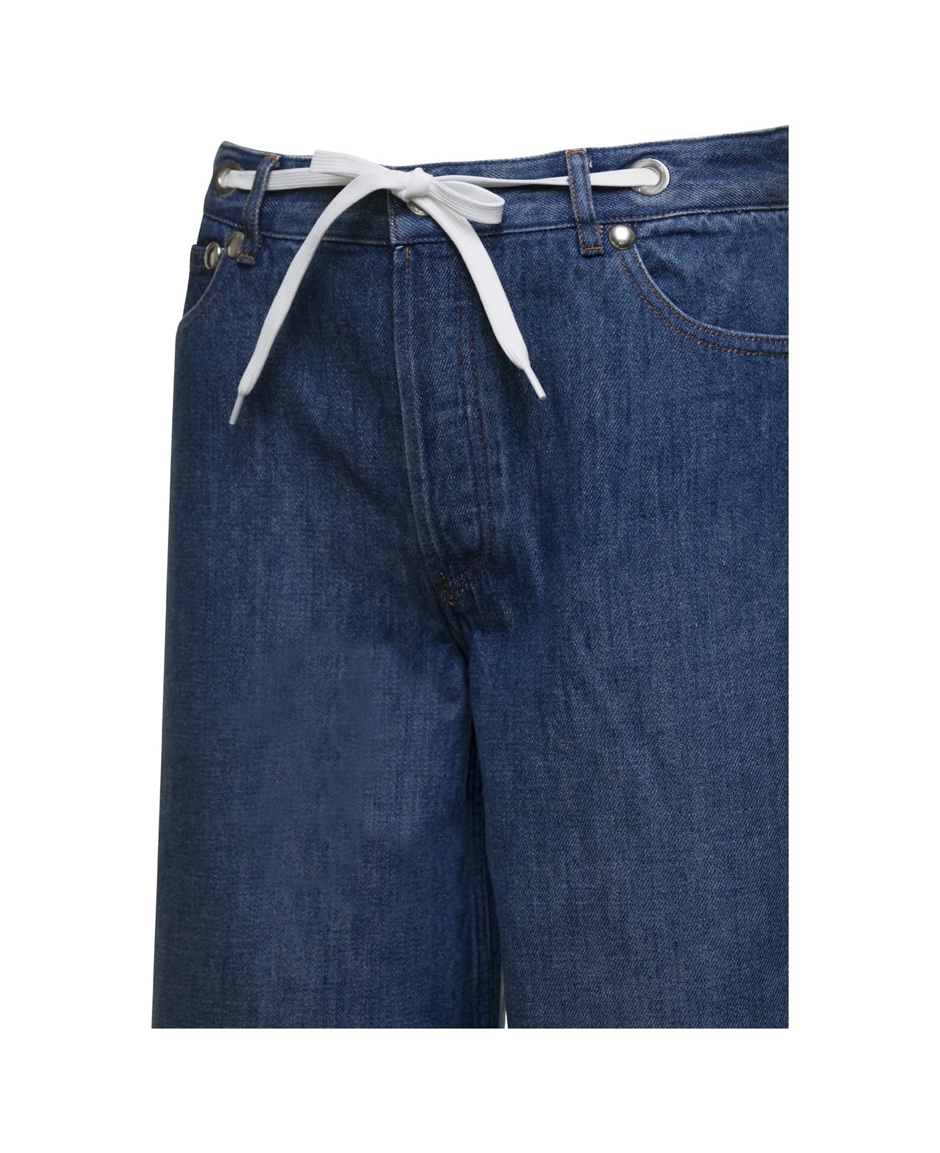 Wide Leg Jeans In Denim - 3