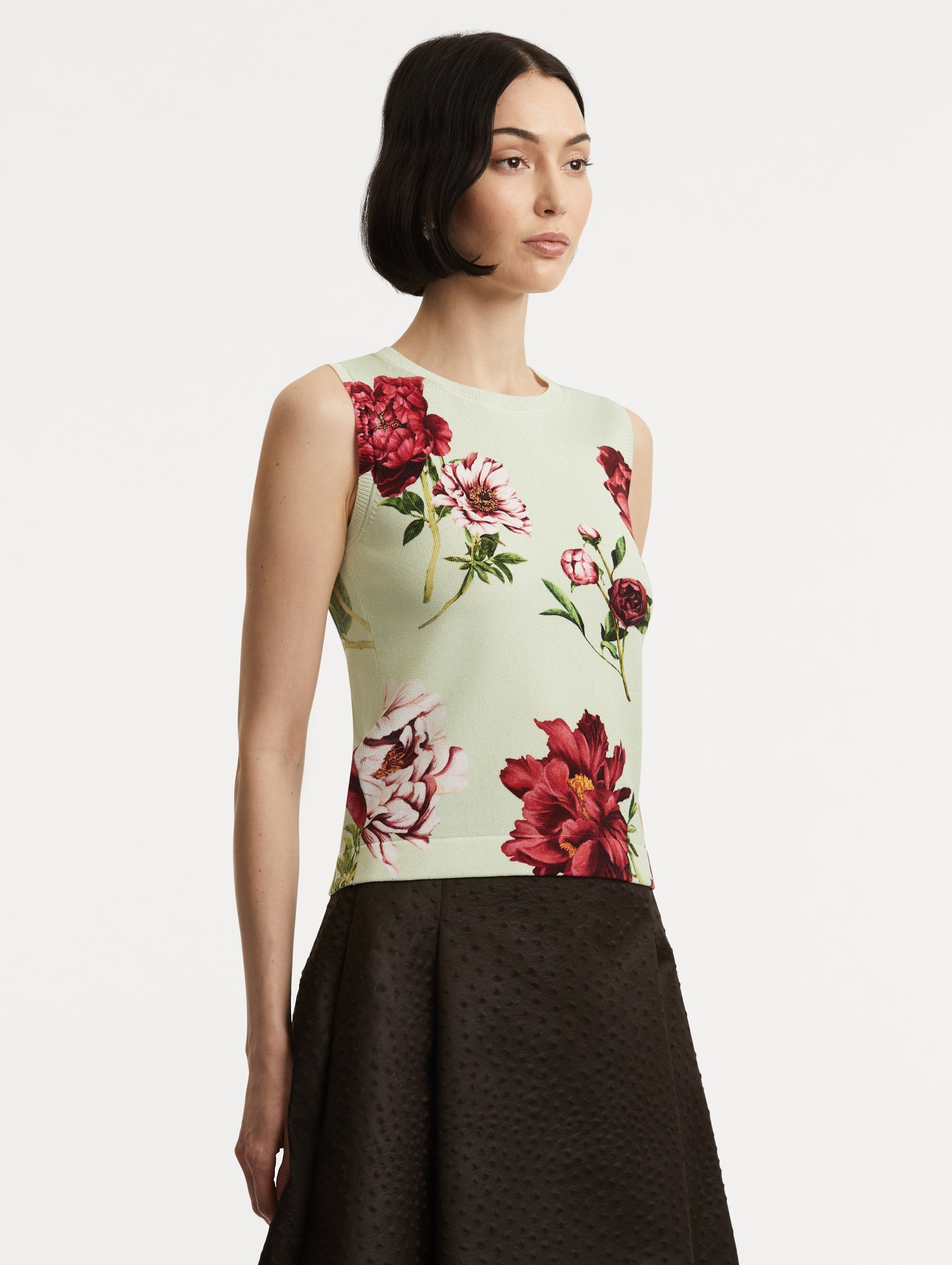 PEONY PRINTED TANK - 5