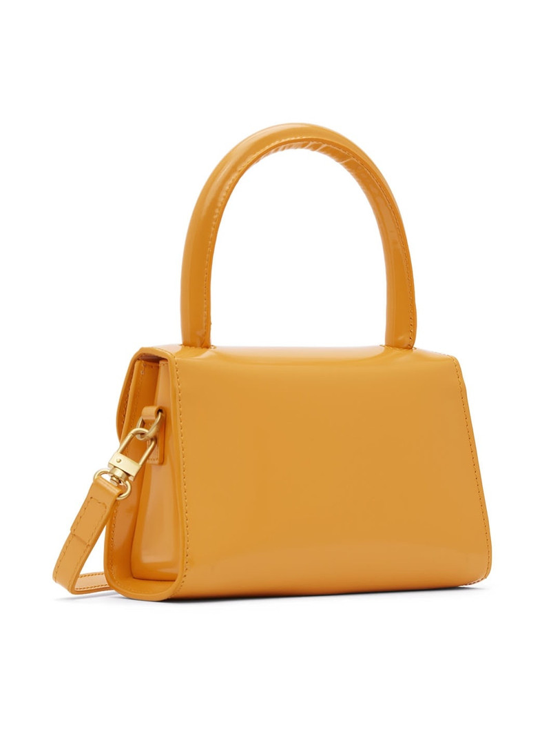 Orange Mini Leather Shoulder Bag 3
