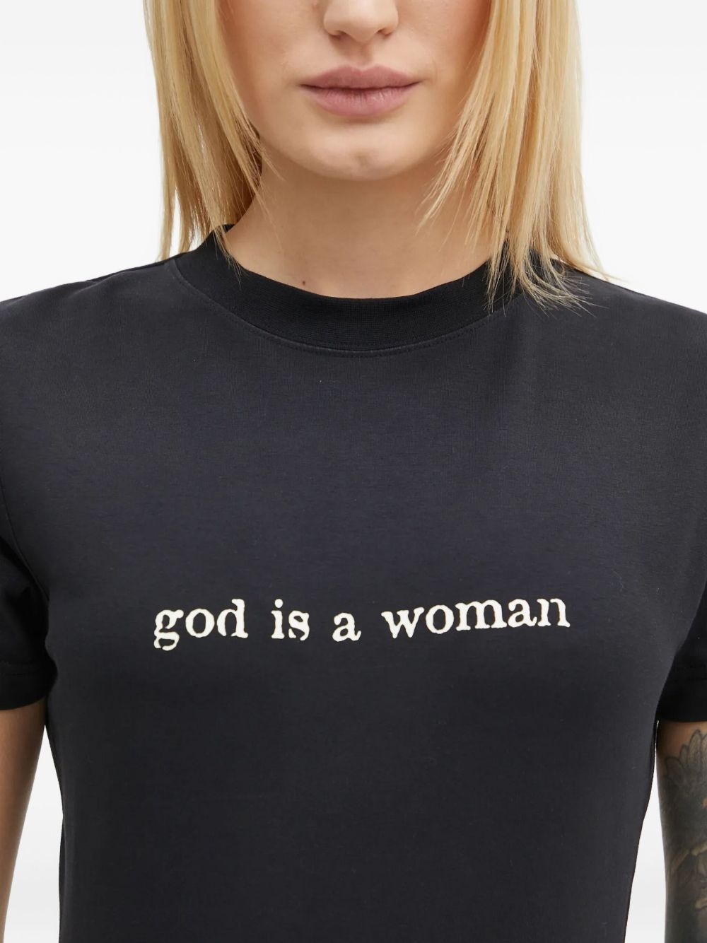 slogan-print short-sleeve T-shirt - 5
