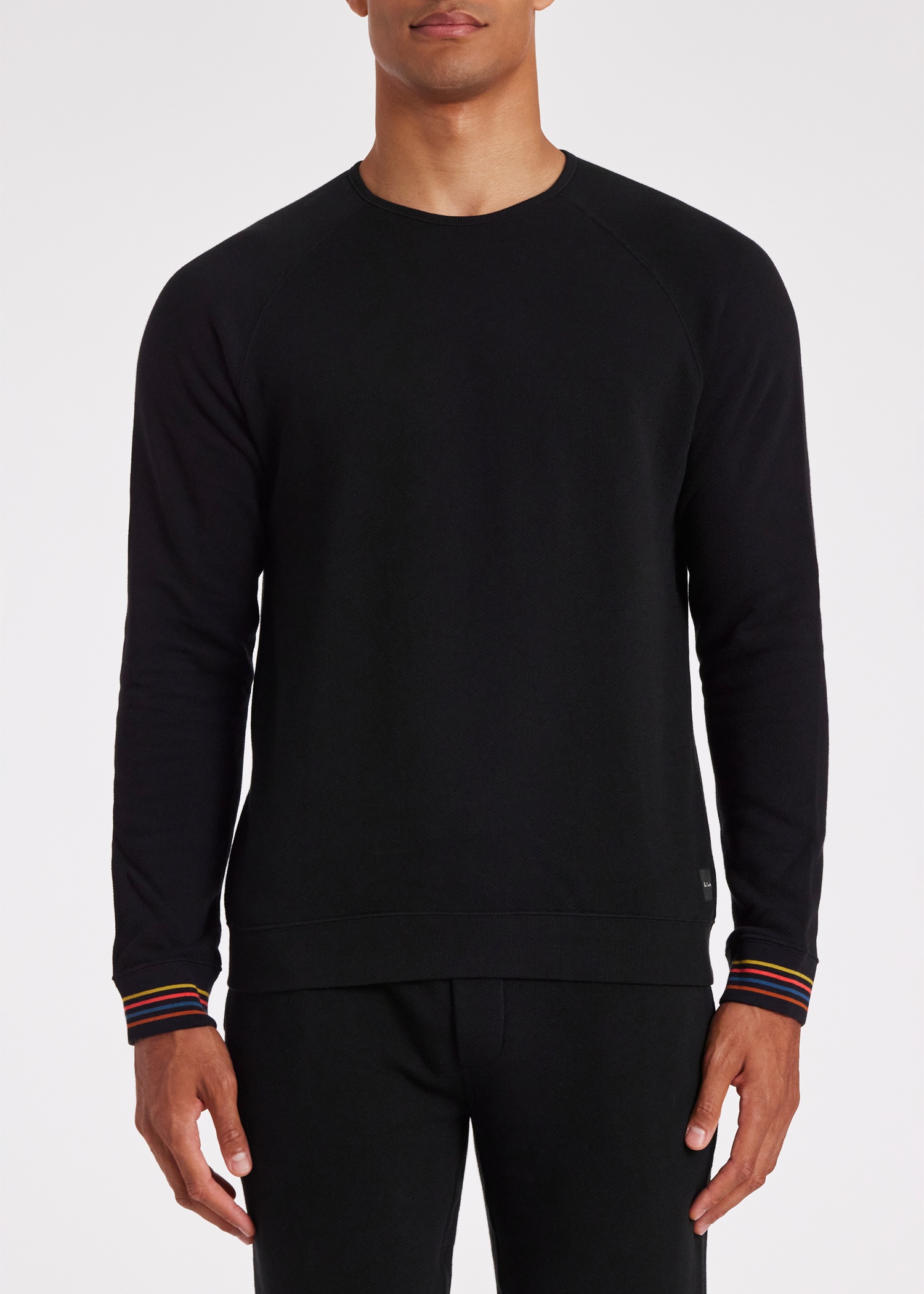 'Artist Stripe' Cuff Long-Sleeve Lounge Top - 4