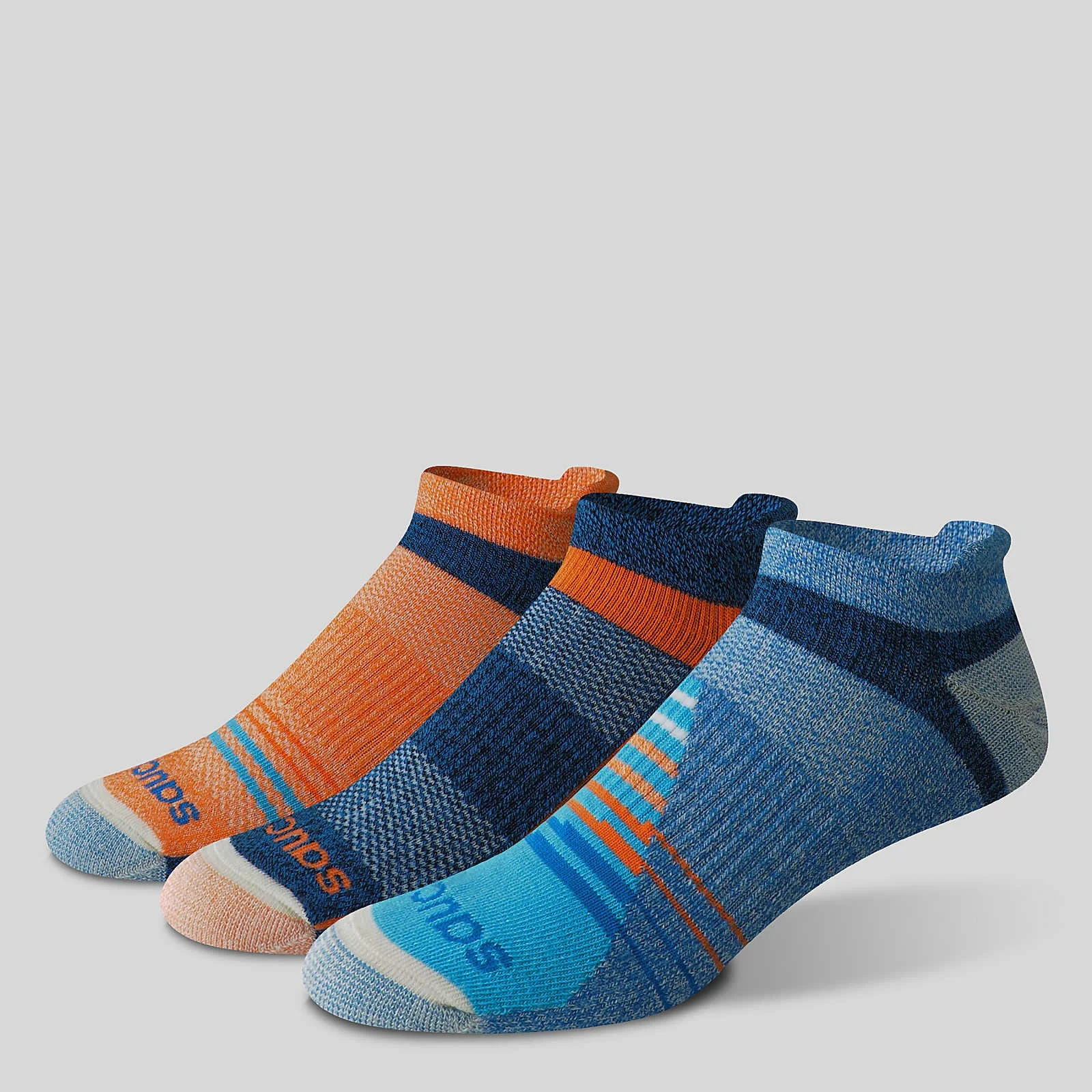 Inferno Merino Wool Blend No Show 3-Pack Sock - 1