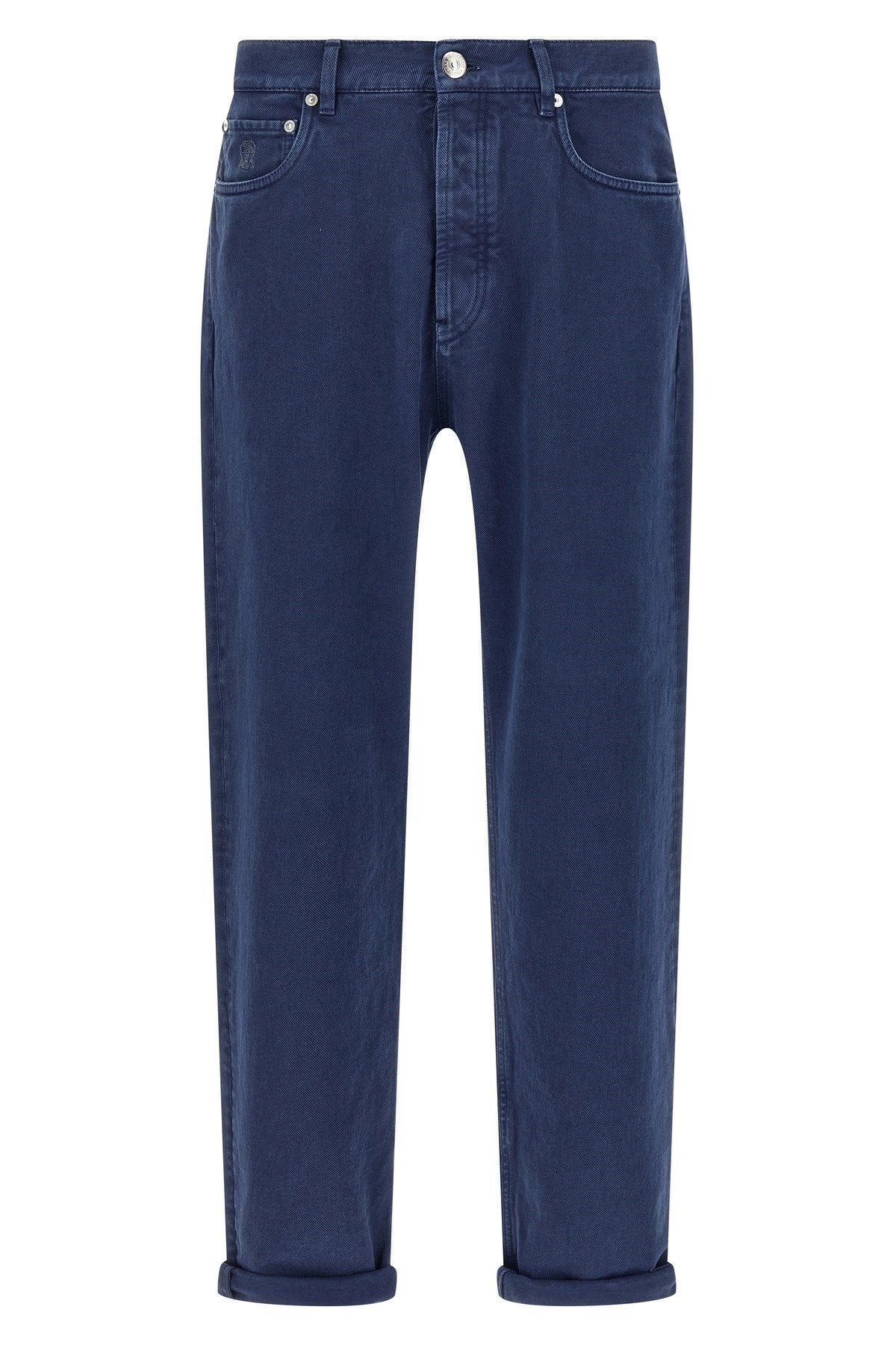 Brunello Cucinelli Men Garment-Dyed Denim Jeans - 1