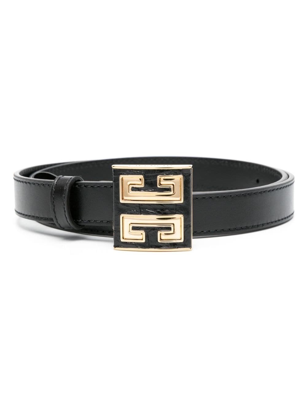 4G logo-buckle leather belt - 1