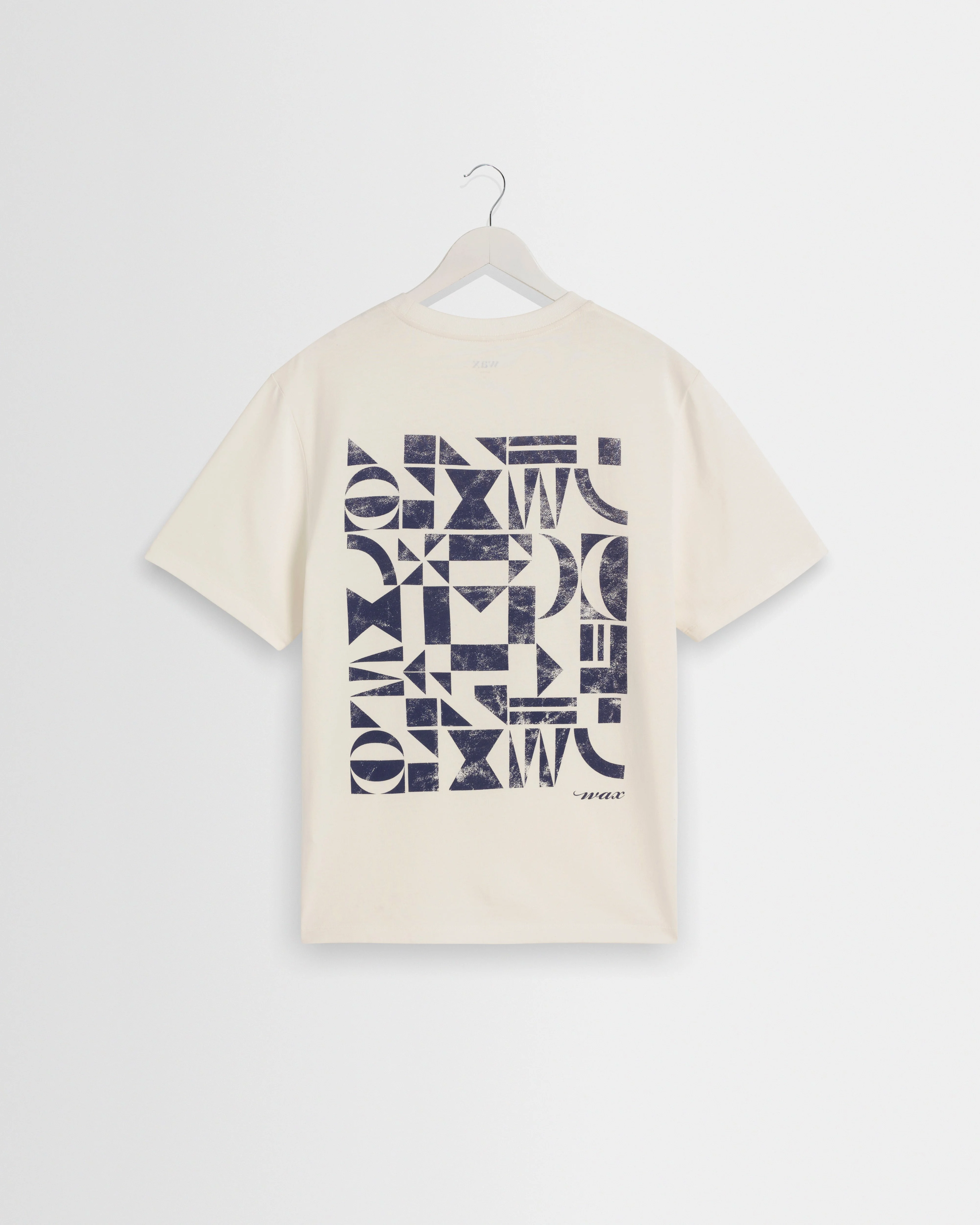 Dean - Off White Geometric Repeat T-Shirt - 1