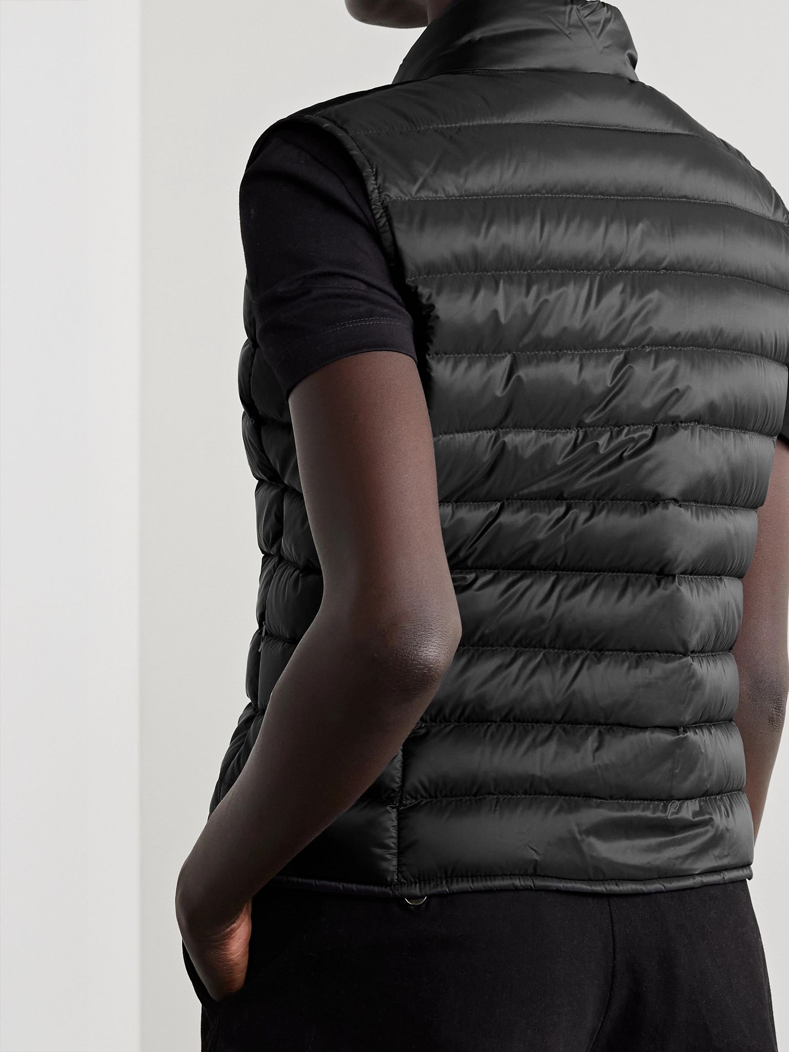 Liane quilted shell down vest Black - 4