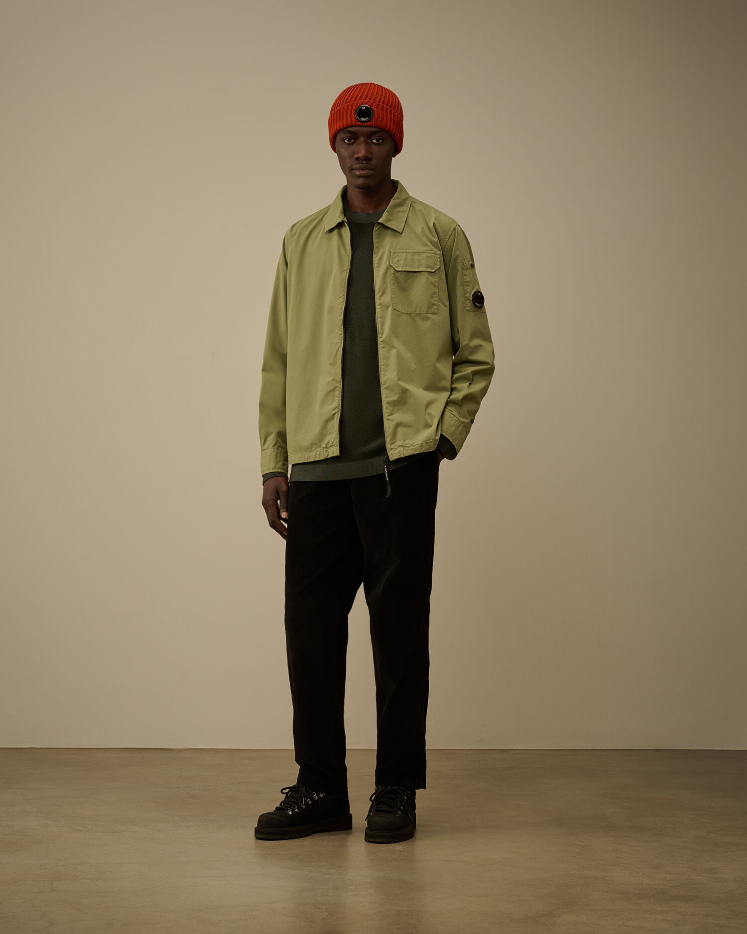 Organic Gabardine Zipped Overshirt - 2