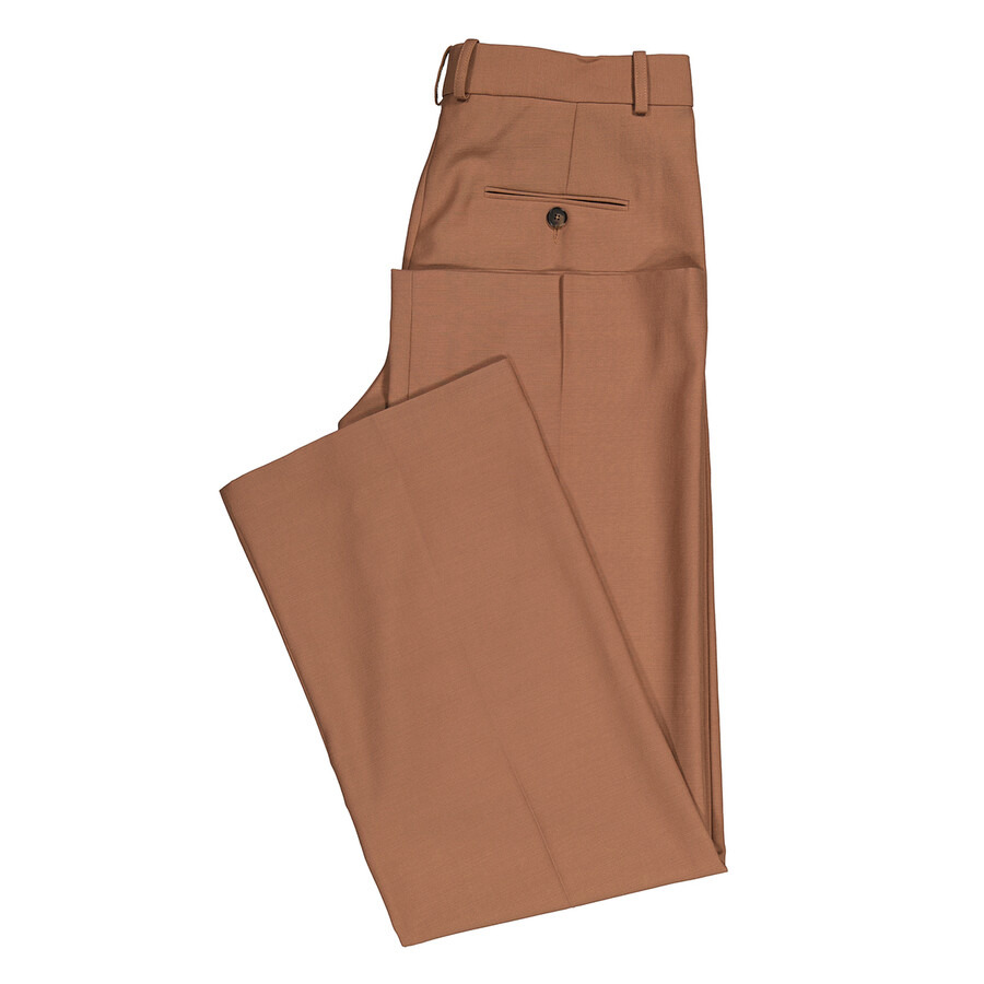 Stella Mccartney Ladies Tobacco Straight-Leg Wool Trousers - 5
