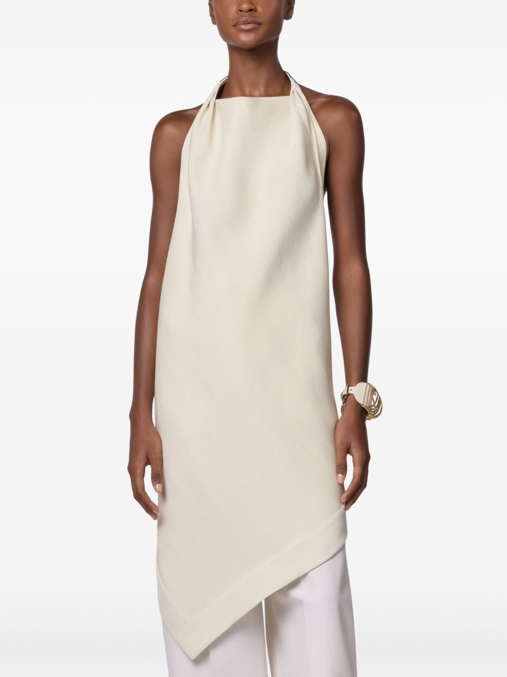 leather-strap tunic top - 4