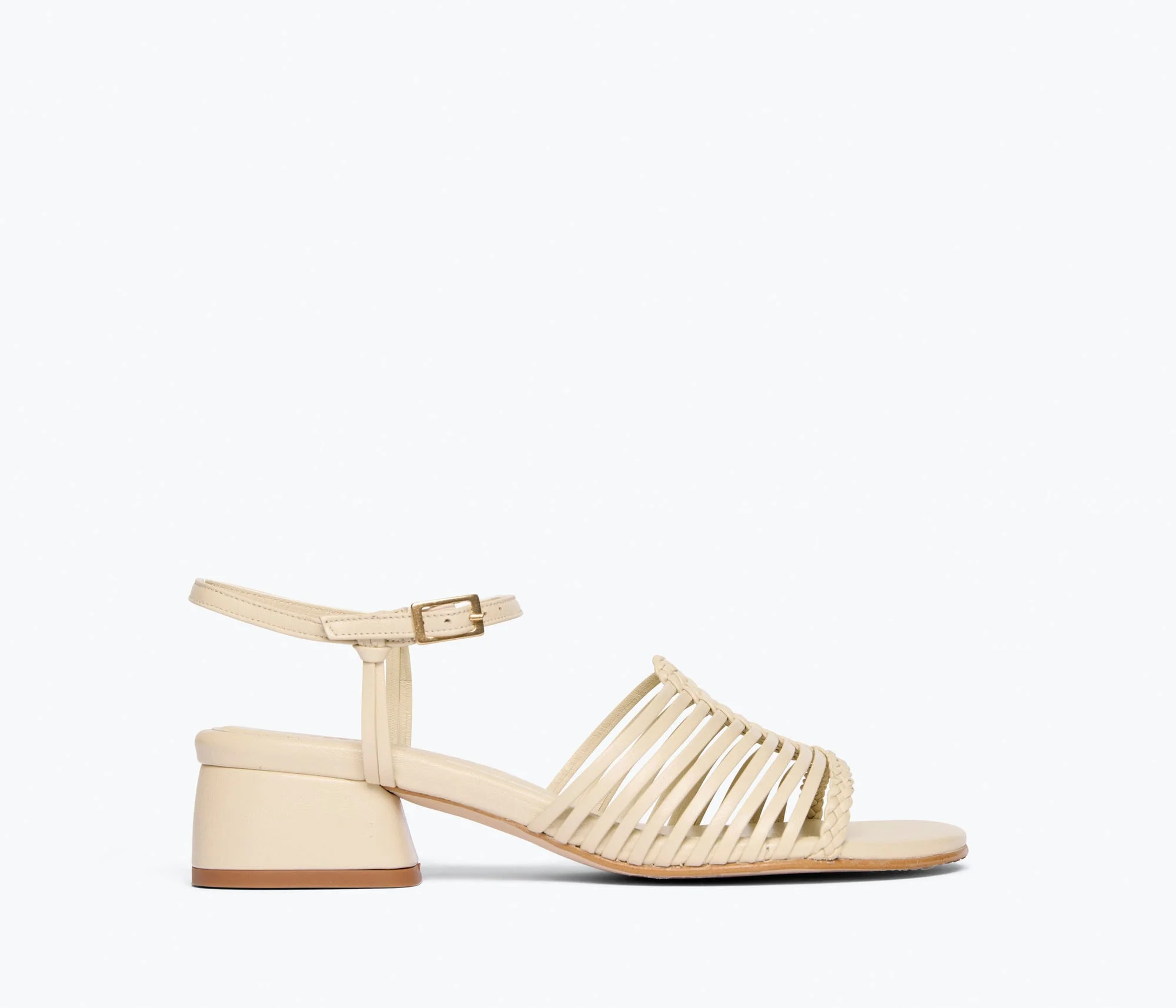 JUDY WOVEN BLOCK HEEL SANDAL - 1