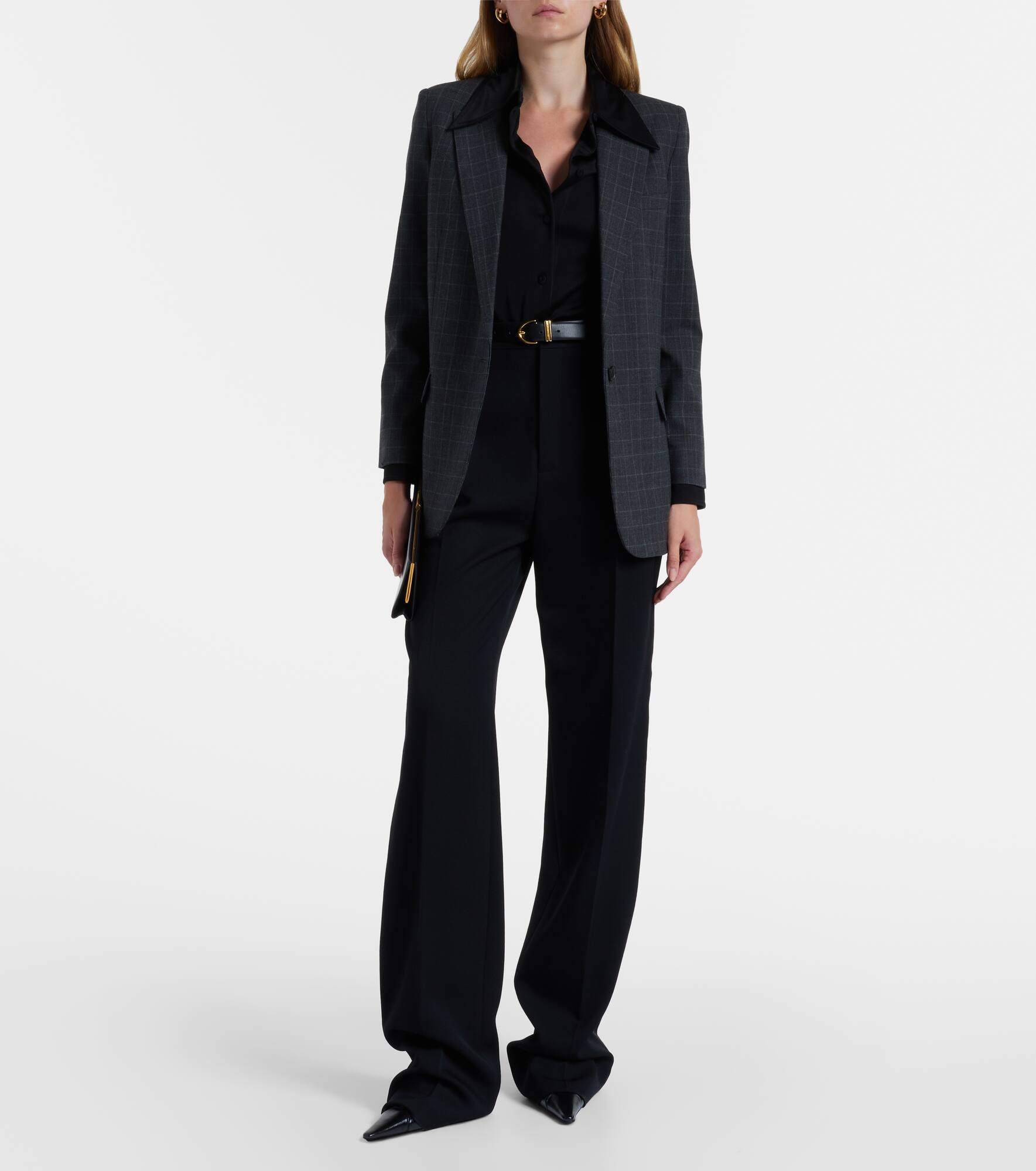 Diane checked wool-blend blazer - 2