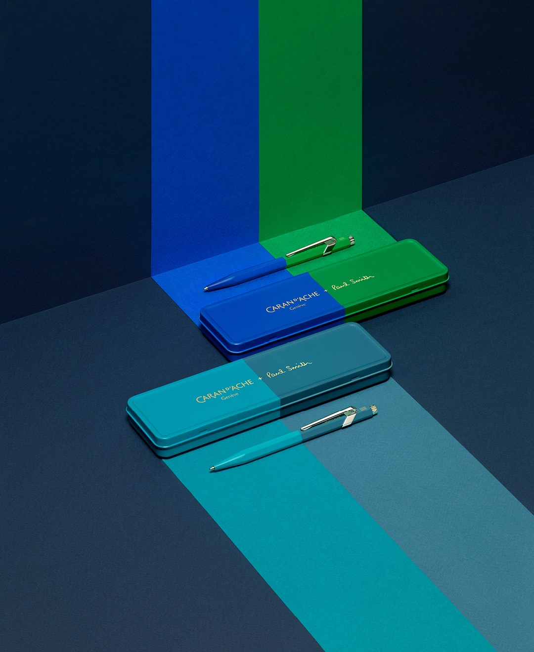 Caran d'Ache + Paul Smith - 849 Blue & Green Ballpoint Pen - 5