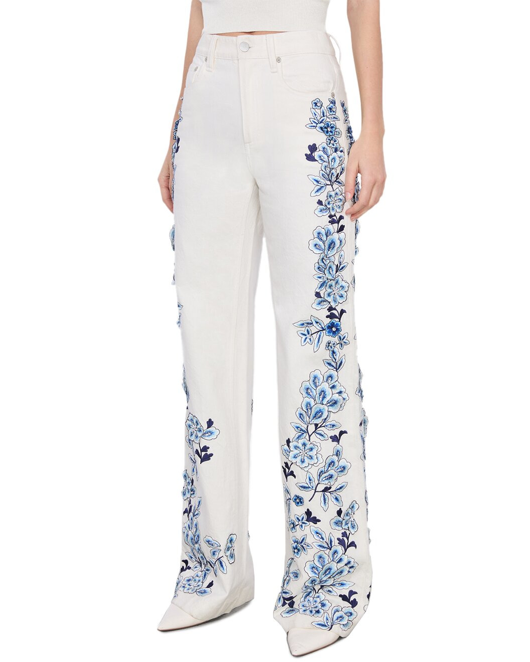 alice + olivia Weezy Full Length Jean - 1