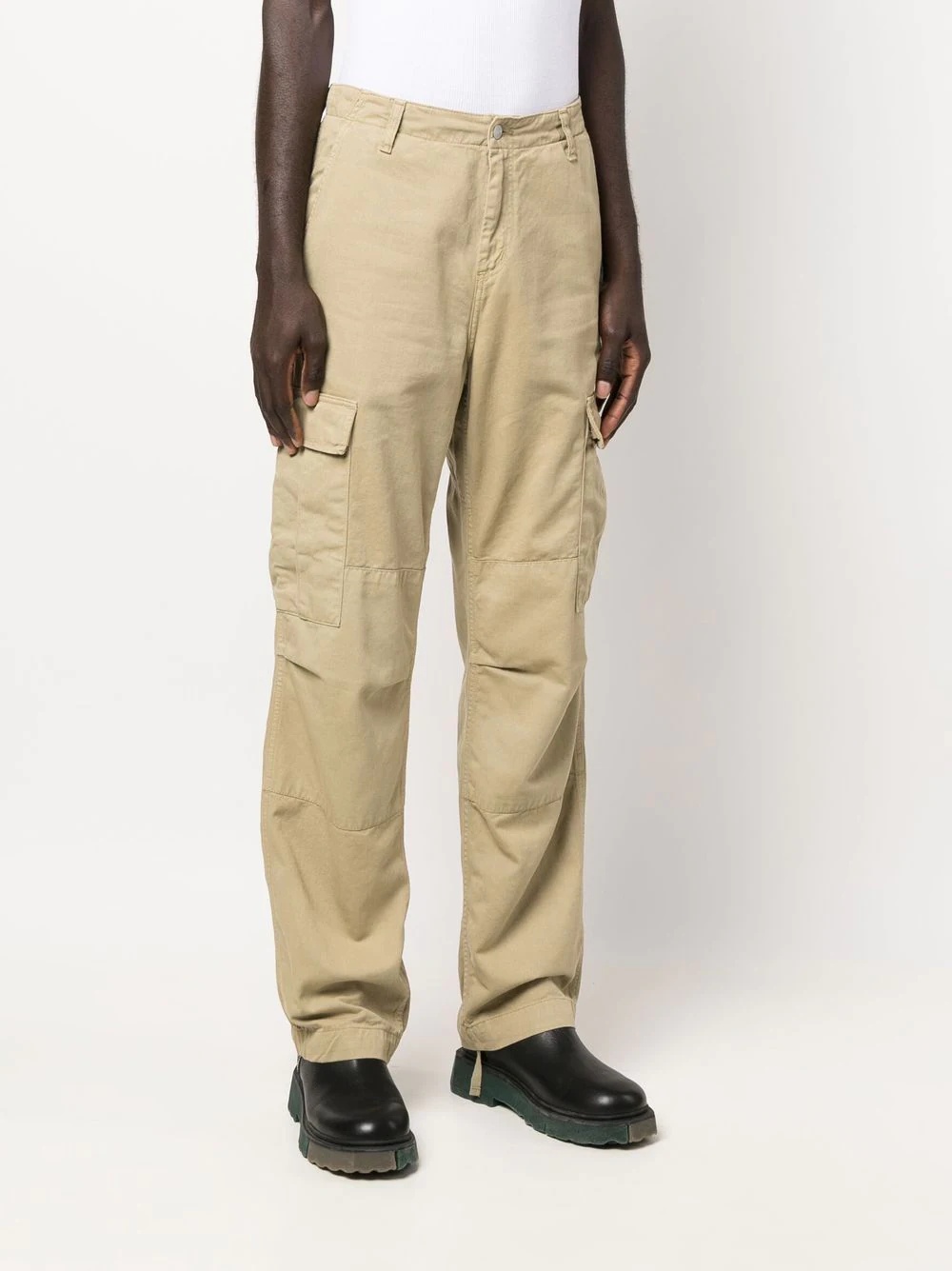 straight-leg cargo trousers - 3