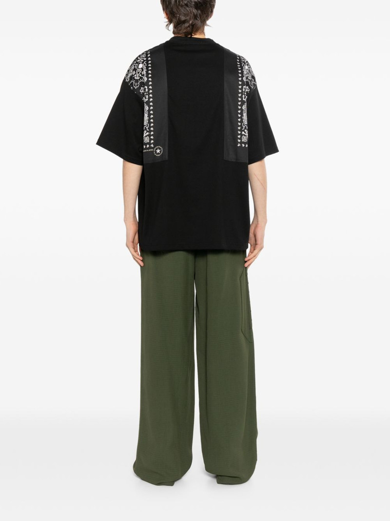 bandana panelled T-shirt 4