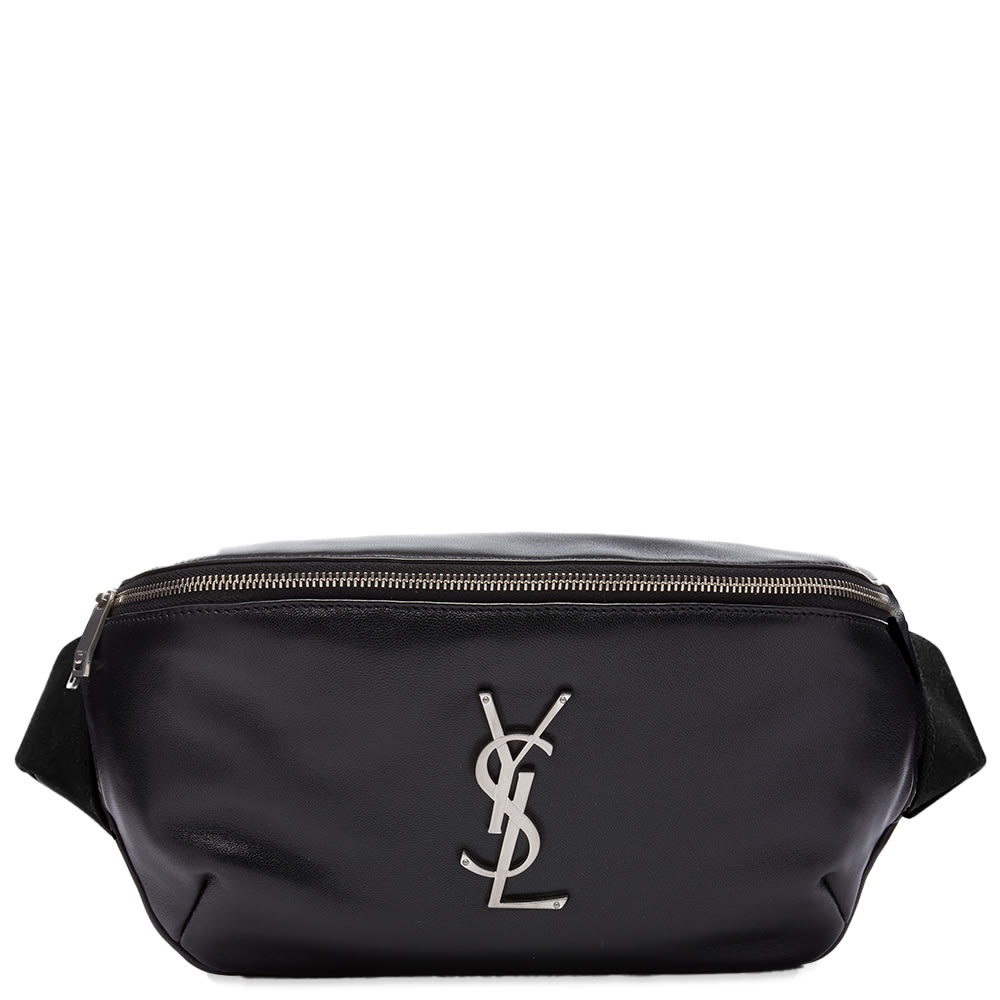 Saint Laurent Logo Leather Waist Bag - 1