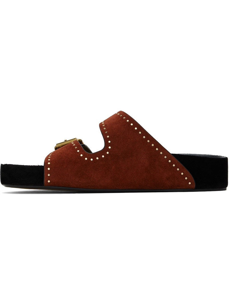 Burgundy Lennyo Sandals 3
