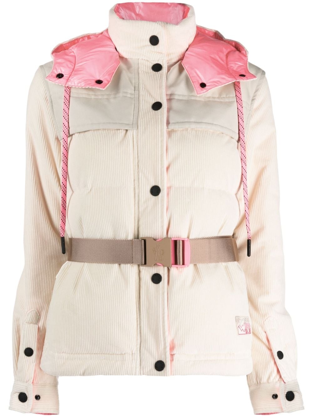 Tetras hooded corduroy puffer jacket - 1