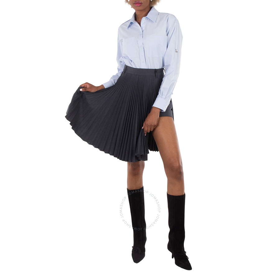 Burberry Black Yuliya Pleated Skirt, Brand Size 2 (US Size 0) - 3