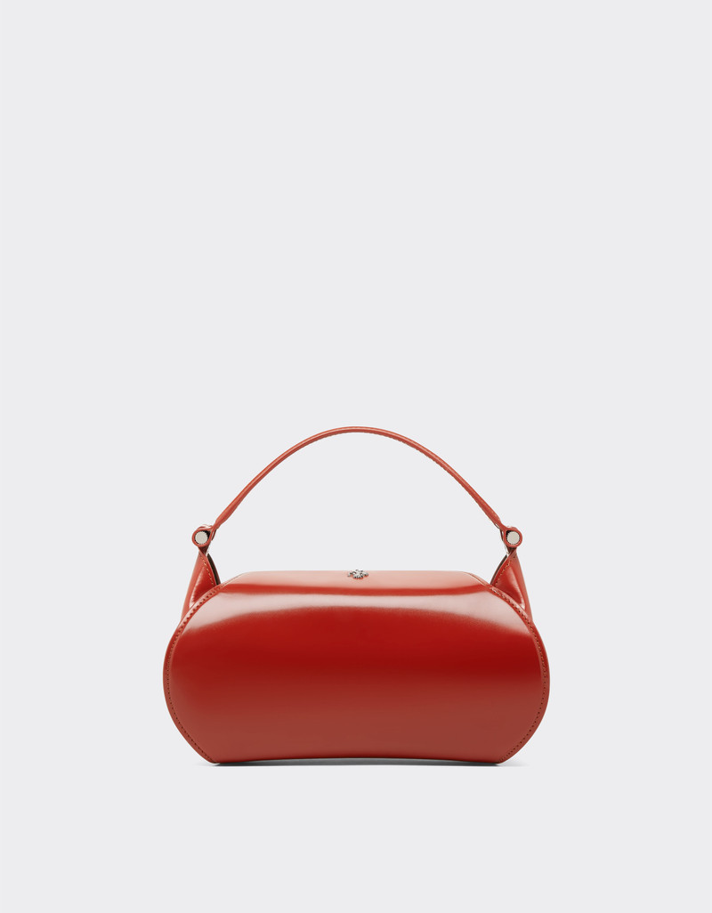 Ferrari Dino bag with shoulder strap in shiny leather 3