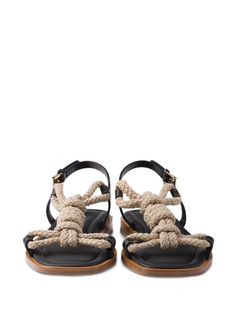 knotted rope-detail sandals - 5