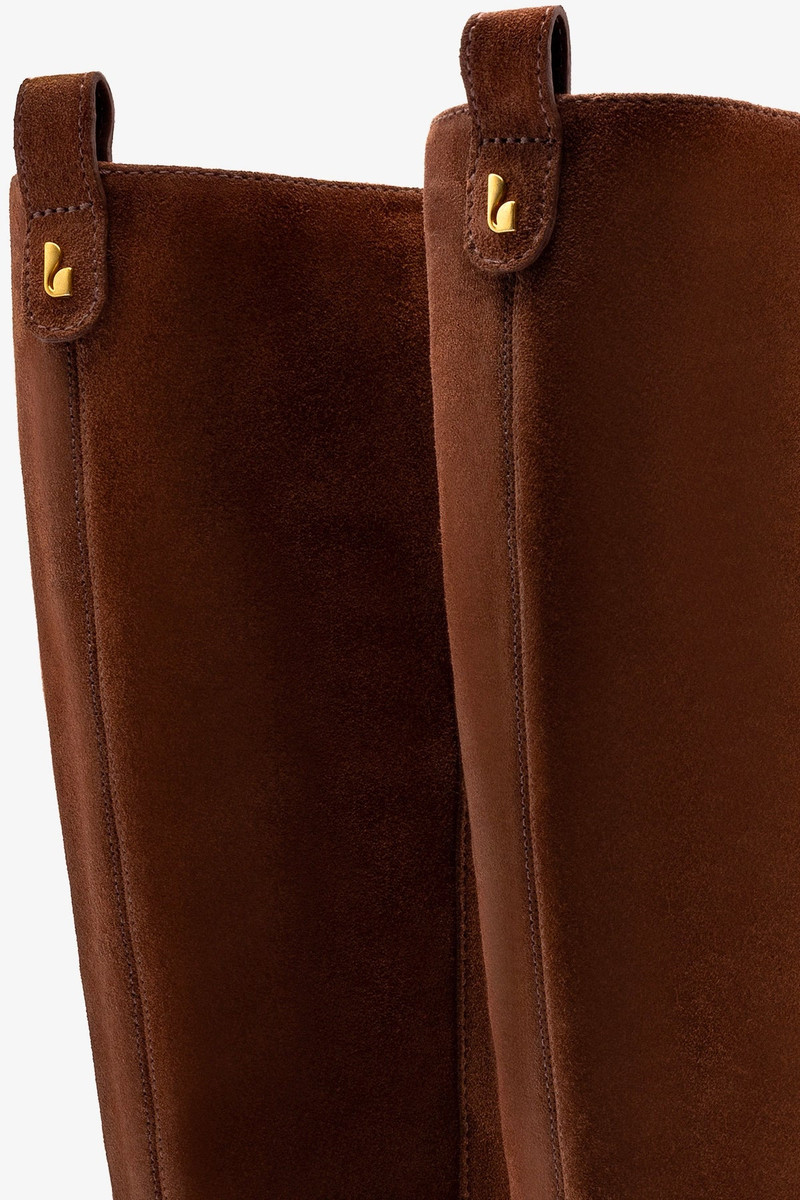 Florencia Boot In Burnt Umber Suede 3