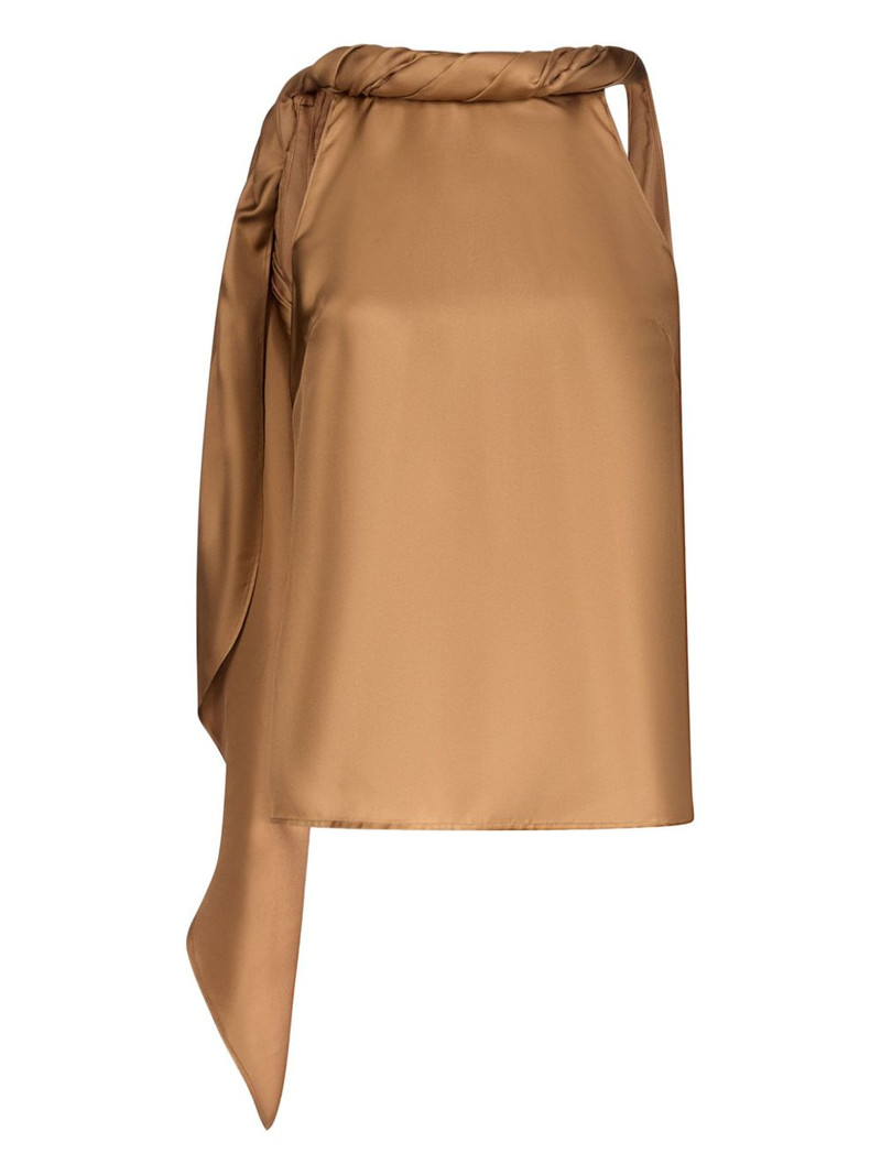 Wilma twisted-collar blouse 1