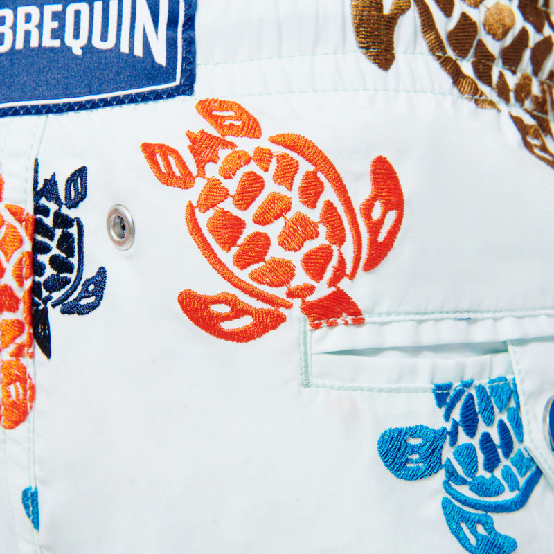 Men Embroidered Swim Trunks Ronde Des Tortues - Limited Edition 7