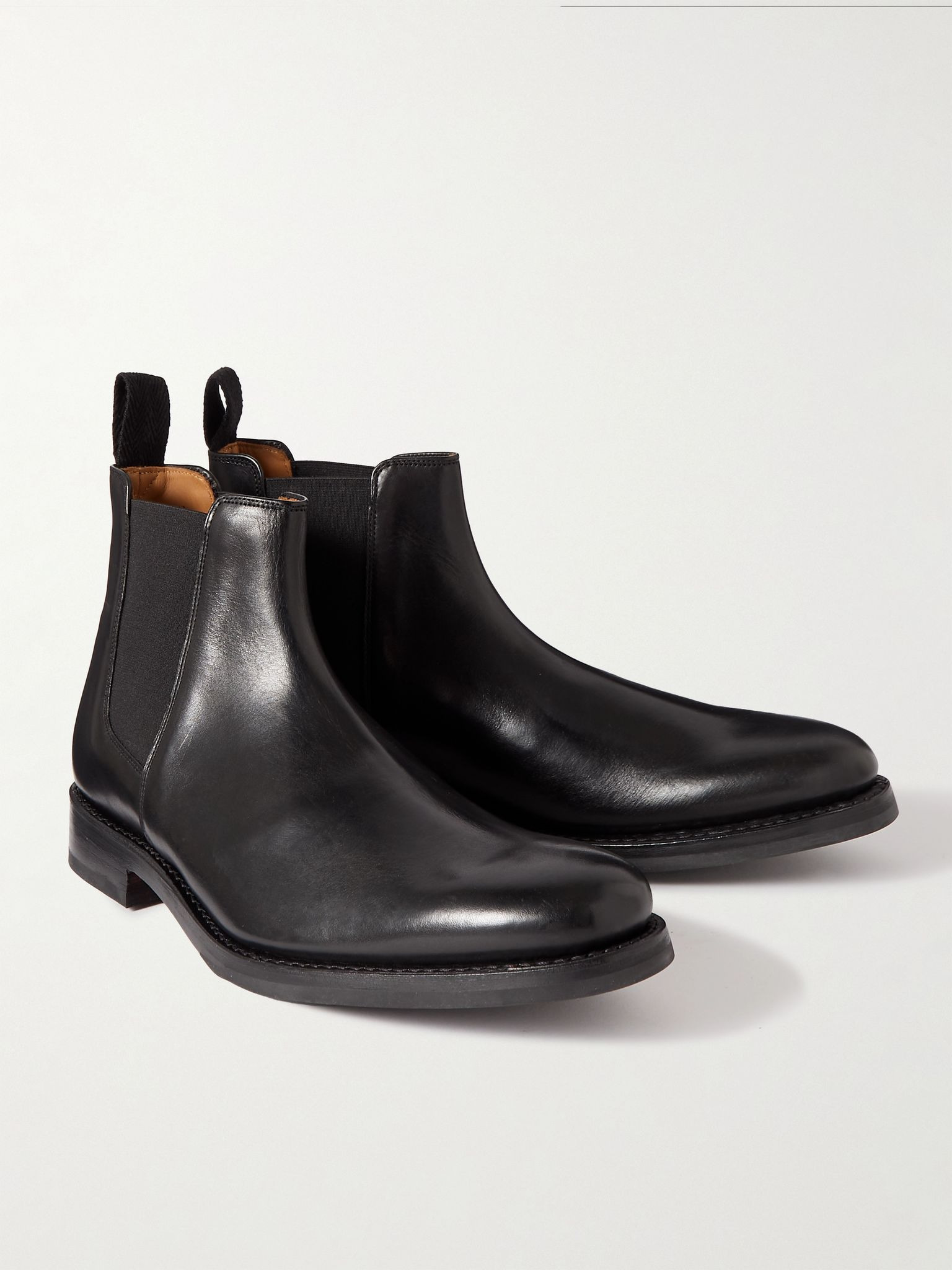Declan Leather Chelsea Boots Black - 3