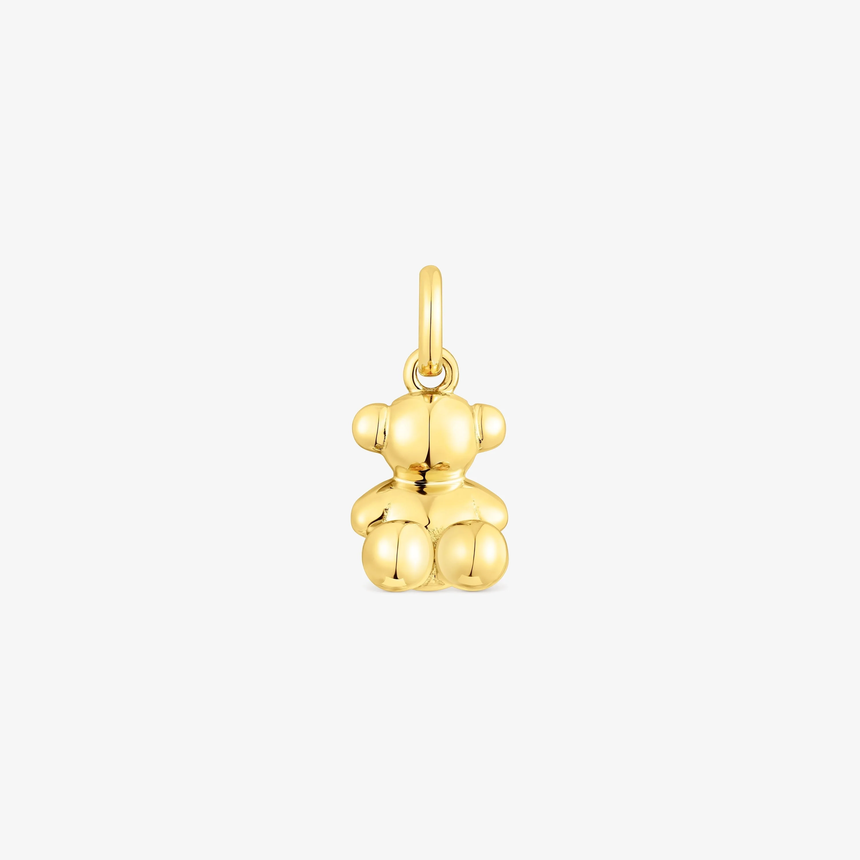 Small silver vermeil Bold Bear pendant - 1